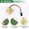 thumbnail image 4 of Resistor del motor del soplador HVAC Unique Bargains No.7701057684 para RENAULT CLIO II 2000-2009, 4 of 6
