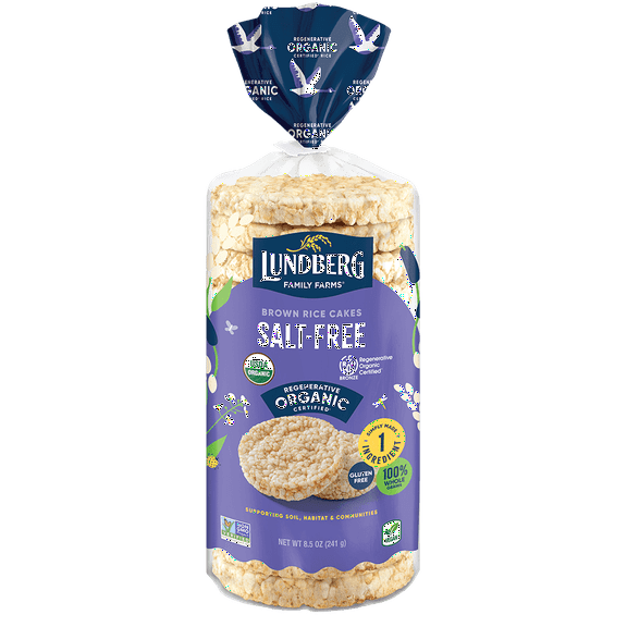 Lundberg Organic Whole Grain Rice Cakes 8.5 oz Pack of 3