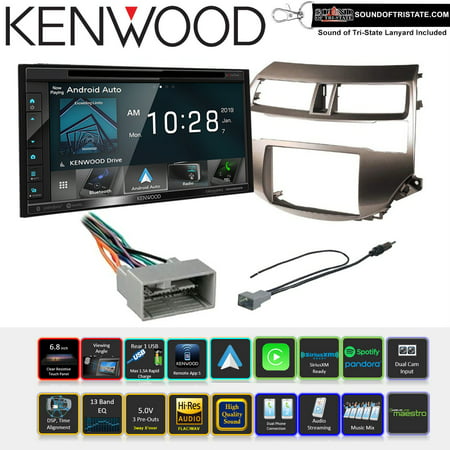 Kenwood DDX6906S DVD Receiver kit fits 08-12 Honda Accord (Gun Metallic Taupe)