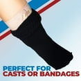 thumbnail image 6 of 3 Pairs Extra Wide Diabetic Socks ,Swollen Feet Socks Cotton Diabetic Socks Crew for Men and Women, 6 of 8