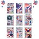 thumbnail image 3 of Pegatinas Para Decoración De Ventanas Del Día De La Independencia, Adhesivos Reutilizables Y Extraíbles Para Decoración De Ventanas De Coche Y Oficina En Casa 94 Uds. Eigraketly HA035065-00, 3 of 6