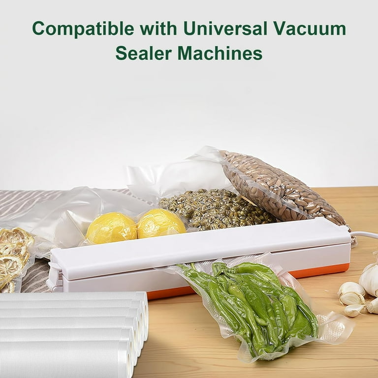 2 Rolls 8 x50 Vacuum Sealer Bags for Freezer Food Saver Vacuum Heat Seal Rolls Food Storage Bags