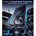 thumbnail image 3 of Temdan Étui Magnétique Compatible avec iPhone 16 Pro Max, [Support Invisible Intégré][Compatible avec MagSafe] [Grade Militaire Antichoc] Étui Fine pour iPhone 16 Pro Max 6.9 Pouces, Noir, 3 of 5
