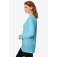 thumbnail image 3 of Woman Within Plus Size Perfect Long-Sleeve Crewneck Tunic, 3 of 6
