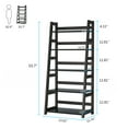 thumbnail image 4 of TribeSigns 5-Tier Bookshelf Modern Bookcase, 5 Shelf Ladder Shelf Black, 4 of 7
