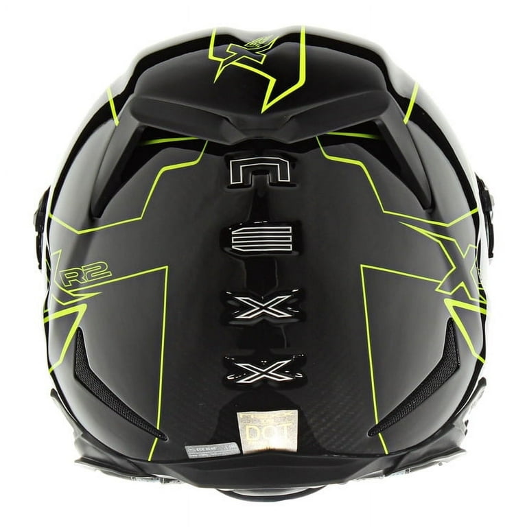 Nexx X.R2 Carbon Pure Motorcycle Helmet Neon Yellow/Black XL
