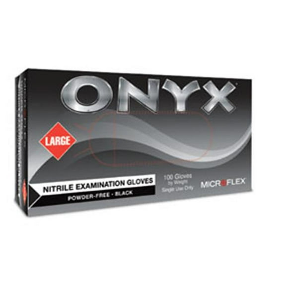 Microflex MFX-N643 Lh Nitrile Glove Black Onyx