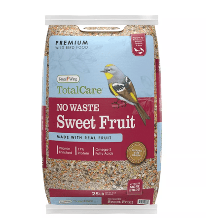 Royal Wing Total Care No Waste Sweet Fruit Wild Bird Food 25 lb