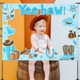 thumbnail image 2 of Western Cowboy Party Photo Props, Yee Haw First Radeo Birthday Decoration Boy Photo Frame for Wild West Cowboy Birthday Baby Shower Party, 2 of 6