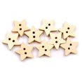 thumbnail image 6 of Clearance Handmade buttons under $6,100Pcs Star Shape 2 Holes Wooden Buttons Painting Sewing Scrapbooking Decoration 2PC, 6 of 8