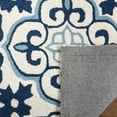 thumbnail image 4 of SAFAVIEH Four Seasons Katelynn Damask Polyester Runner Rug, Blue/Ivory, 2'3" x 8', 4 of 7