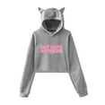 thumbnail image 6 of ILLIT Not cute anymore  sweatshirt kawaii cat ear drawstring hoodie  men/women kpop pullovers, 6 of 6