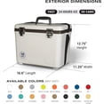 thumbnail image 2 of 19qt Leak-Proof, Air Tight, Drybox Cooler and Small Hard Shell Lunchbox for Men and Women, 2 of 6