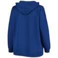 thumbnail image 3 of Women's Royal Kentucky Wildcats Plus Size Notch Neck Pullover Hoodie, 3 of 3