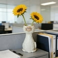thumbnail image 6 of Hometravel Resin Siamese Cat Vase Ornament, Decorative Planter for Dried Flowers and Pampas, Cute Desktop Decor for Coffee Table and Shelf, Charming Home Accent for Office and Living Room, 6 of 6