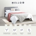 thumbnail image 4 of Mellow KERT Metal and Wood Platform Bed Frame with Upholstered Headboard, Queen, 4 of 12