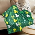 thumbnail image 3 of St Patricks Day Blanket,Shamrock Blanket,St Patricks Throw Blanket for Couch Sofa Bed Decorative, St Patricks Day Decorations,St Patrick''s Day Throw Soft Flannel Blanket Home Decor 60x50 Inches, 3 of 6