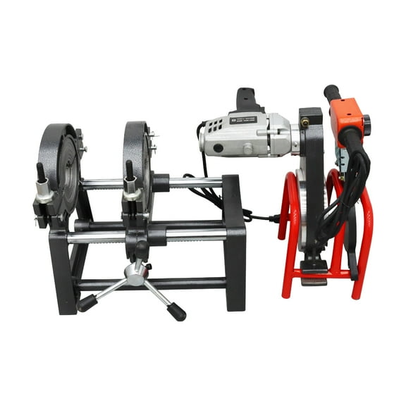Manual Pipeline Hot Melt Machine 2 Clamps Pipe Fusion Welder for PE PPR PB PVDF Pipeline Melting 110V 1.2KW