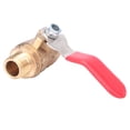 thumbnail image 2 of 5 Pcs Ball Valve G1/4 Double Male Thread Thickened Brass Valve Air Compressor Accessory, 2 of 8