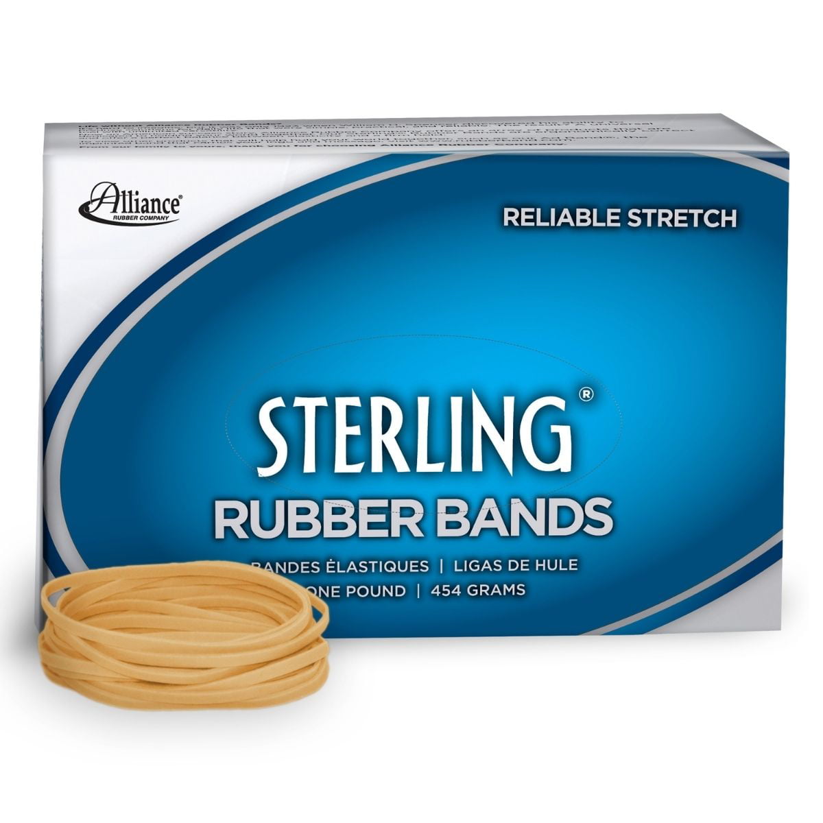 Box of 1200 Bands 1lb Box 31 Alliance 24315 Sterling Rubber Bands Rubber Band 2 1/2 x 1/8 