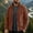 Brown, variant on LYSMORA Men's Full Zip Fleece Jacket Stand Collar Outdoor Outerwear Multi Zip Pocket Hiking Travel Coat