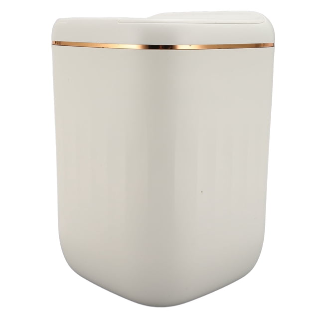 Bote De Basura Sin Contacto, Bote De Basura Automático Recargable De Alta Capacidad Cierre De Bajo Sensible Fácil De Limpiar 20L Con Tapa Para Baño