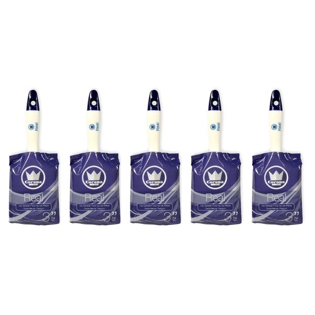 Paq. 5 Brochas Corona Real 3 Pulgadas