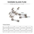 thumbnail image 4 of 100Pcs 5X20mm Quick Blow Electrical Glass Fuses Fast-Blow Acting Assorted Kit, 4 of 6