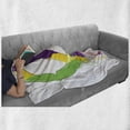 thumbnail image 5 of Groovy Soft Flannel Fleece Throw Blanket, Digital Peace Dripping Paint Liquid Colors Pacifism Themed Old Movements, Cozy Plush for Indoor and Outdoor Use, 60" x 80", Multicolor, by Ambesonne, 5 of 5