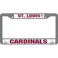 thumbnail image 1 of St. Louis Cardinals Chrome License Plate Frame, 1 of 3