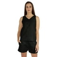 thumbnail image 1 of Bimba Solid 2 Pcs Nightwear Set For Women Sleeveless Shirt & Short Sleepwear, 1 of 6