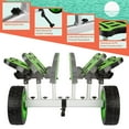 thumbnail image 4 of RAD Sportz Kayak Cart - 220lb Capacity Canoe Dolly with Airless Tires, Aluminum Frame, and Straps for Small Watercraft - Green - Kayak Accessories, 4 of 9