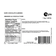 thumbnail image 3 of Yupik Dark Chocolate Almonds, 1Kg, 3 of 3