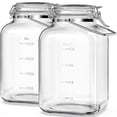 thumbnail image 1 of Frascos de vidrio para almacenamiento Folinstall, 2 piezas, 5700 ml, herméticos, 1 of 7
