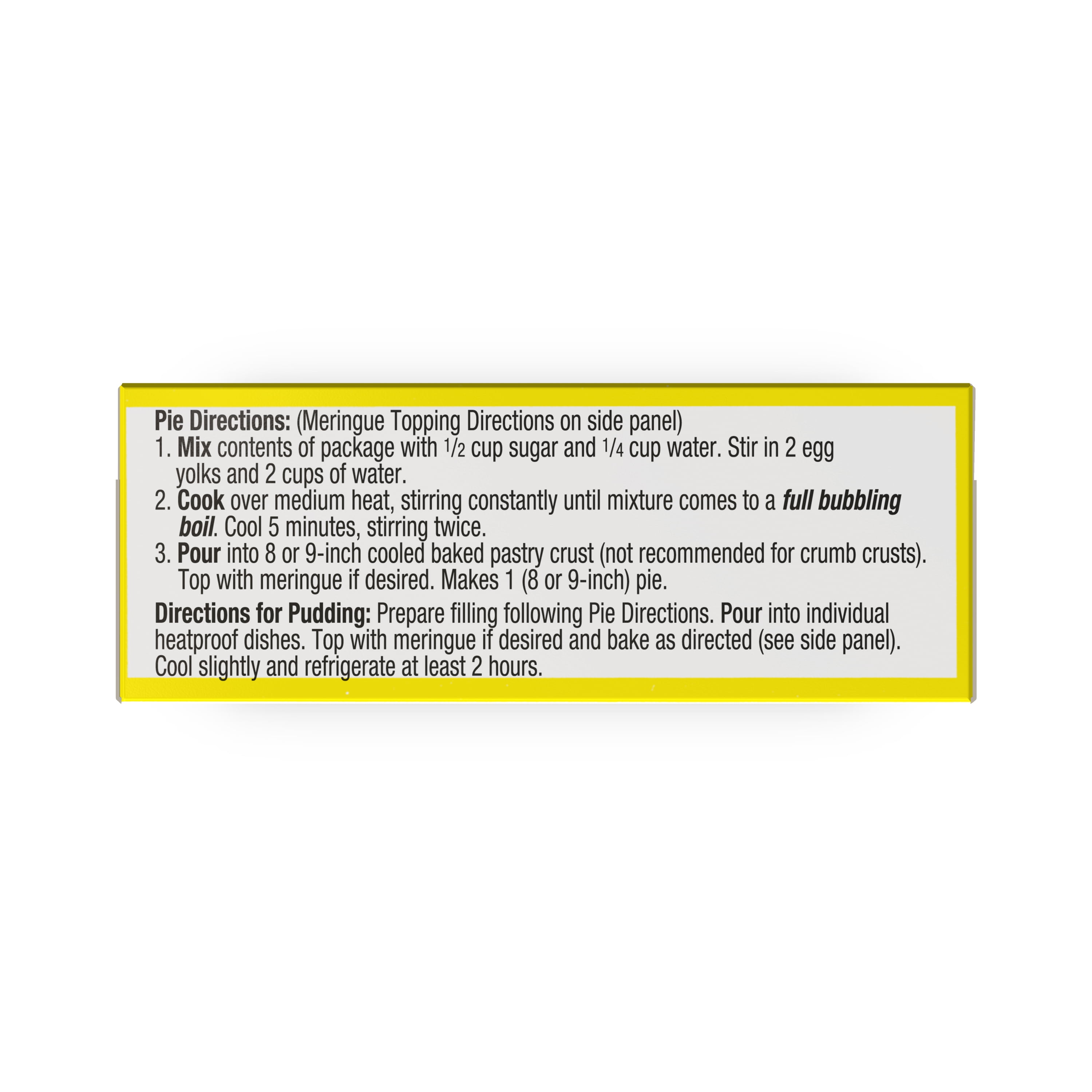 My-T-Fine Lemon Cook and Serve Pudding Mix & Pie Filling, 4 Servings, 2.75 oz Box