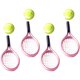 thumbnail image 5 of 4 conjuntos de mini bolas de tenis de tenis en miniatura y raquetas de tenis modelos de raqueta de tenis ornamental, 5 of 6