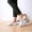 White, variant on Helii Women's No Show Socks Low Cut – Thin Breathable Invisible Liner Socks with Non Slip Silicone Grippers, Non Cushion Athletic Socks for Running Hiking Sneakers Dark Gray,One Size