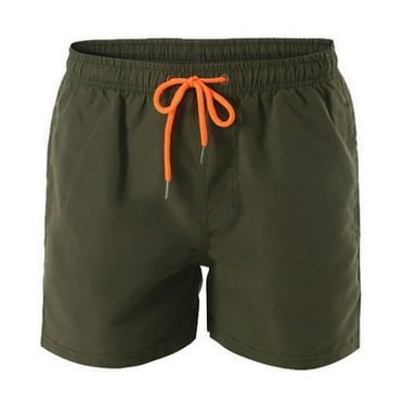Men's Swim Trunks Quick Dry Beach Shorts Board Shorts Solid Mint Green ...