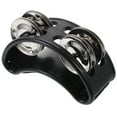thumbnail image 1 of WHAMVOX 1Pcs Foot Tambourine In Black With Compact Body And Nickel-Plated Jingle Bells For Musical Instruments, 1 of 5