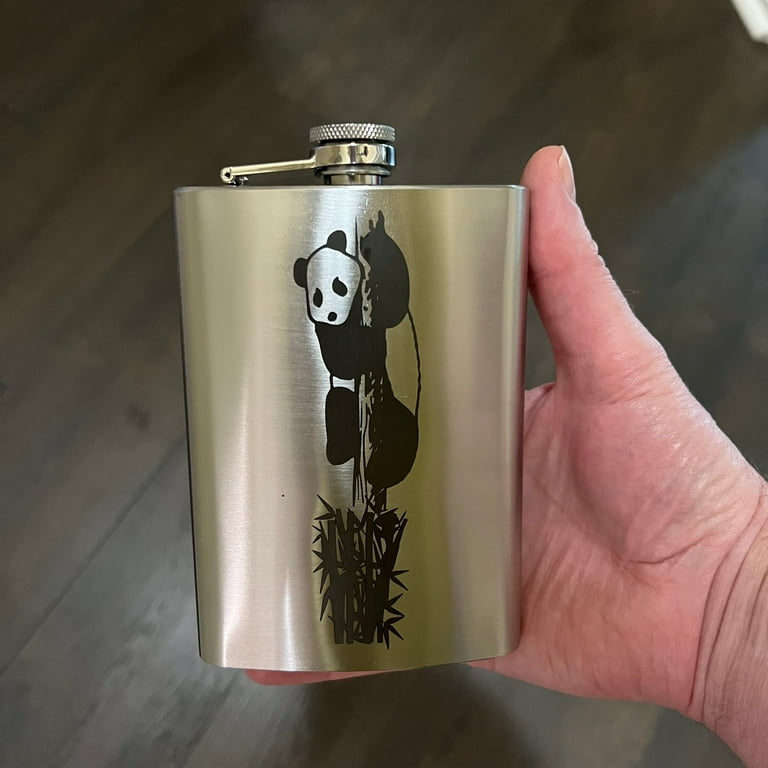8oz Panda Stainless Steel Flask 8oz Panda Stainless Steel Flask