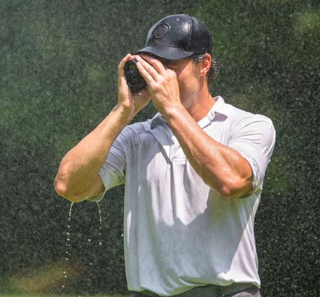 Golf Rangefinder by One Under Golf- Sleek Design with Built In Magnet Locks on Cart Rail, Slope Compensation ON/Off, Jolt Vibration + Flag Lock Technology, 6X Magnification up to 800yds (Black)