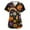 09-Black, variant on Scrub Tops Women Plus Size，Halloween Scrub Top Women Plus Size Women'S Cute Printed Short Sleeve V-Neck Nurse Care Worker Uniform Scrubs Top,Blue，XXXL