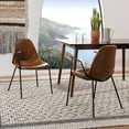 thumbnail image 3 of SAFAVIEH Tanner Mid-Century Retro Dining Chair, Cognac, Set of 2, 3 of 14