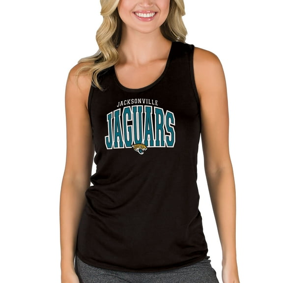 Women's Concepts Sport Black Jacksonville Jaguars Marathon Racer Back Tank Top