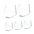 thumbnail image 3 of Soporte de exhibición triangular acrílico CUTICAT 5 piezas decoración del hogar, 3 of 8