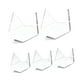 thumbnail image 3 of Soporte de exhibición triangular acrílico CUTICAT 5 piezas decoración del hogar, 3 of 8