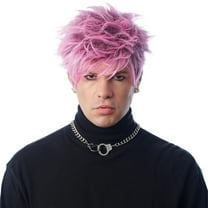 Rap Rocker Adult Pink Costume Wig
