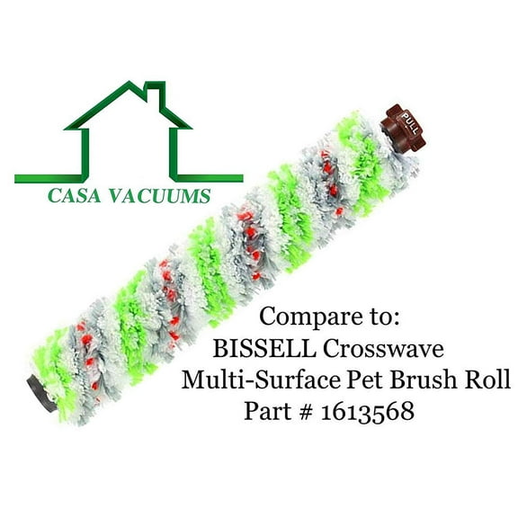 Bissell 2306 Multi-Surface Pet Brush Roll for Bissell Crosswave by Casa Vacuums. Replaces Part 1608683, 160-8683.