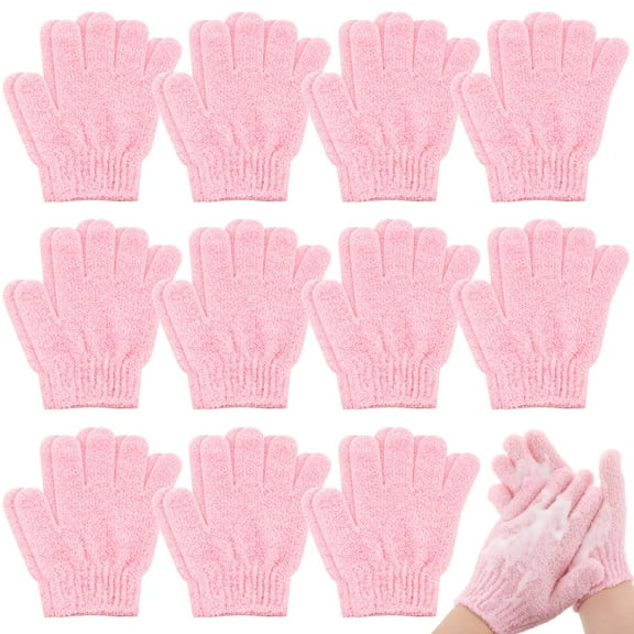 30 Pair Exfoliating Glove Double Sided Exfoliating Bath Gloves Pack Nylon Colorful Shower for Men Women Beauty Spa