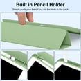 thumbnail image 4 of Aoub Case for iPad 9th Generation 2021 / iPad 8th Generation 2020 / iPad 7th Generation 2019, Auto Sleep/Wake for Slim Soft Back Smart Cover, iPad 10.2 inch Case with Pencil Holder, Green, 4 of 9